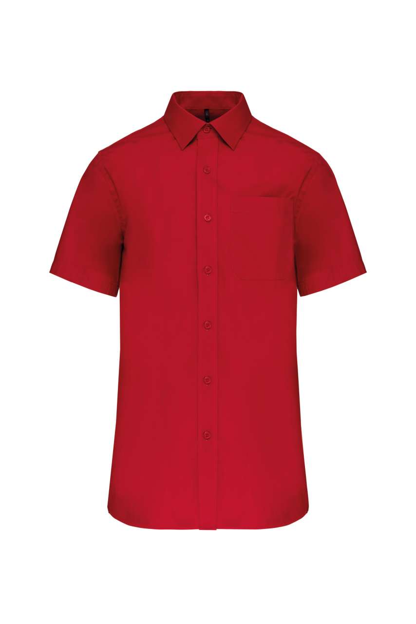 MEN'S SHORT-SLEEVED COTTON POPLIN SHIRT - Image 10