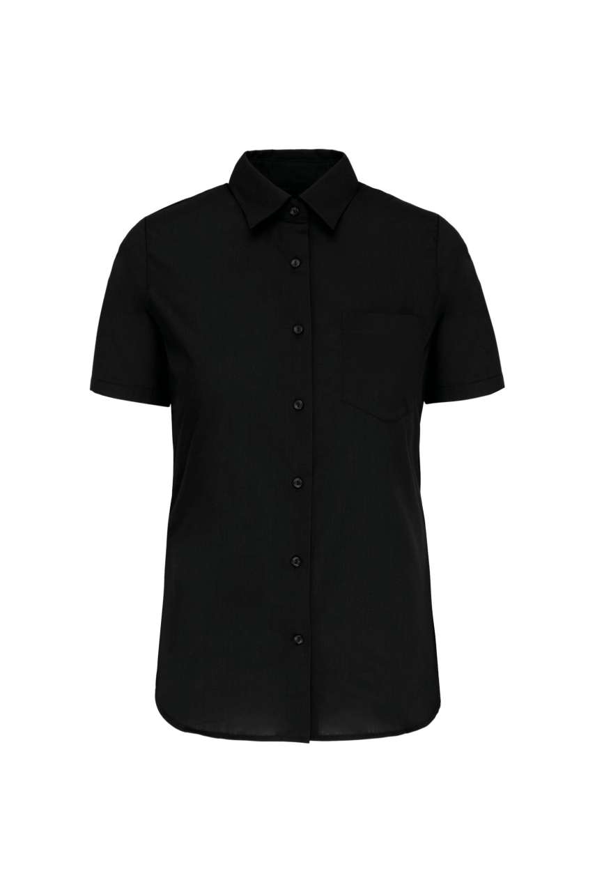 LADIES' SHORT-SLEEVED COTTON POPLIN SHIRT - Image 11