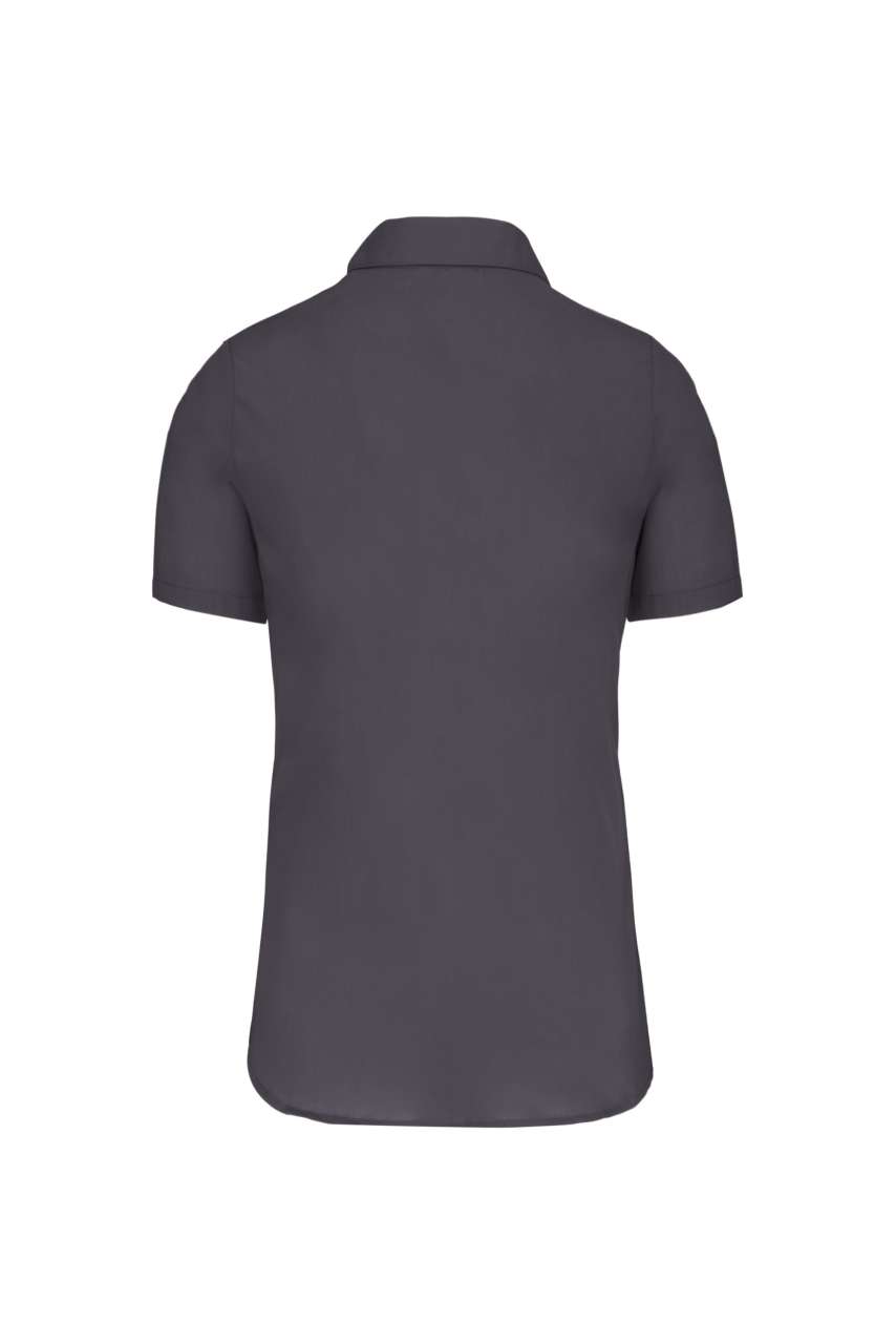 LADIES' SHORT-SLEEVED COTTON POPLIN SHIRT - Image 4