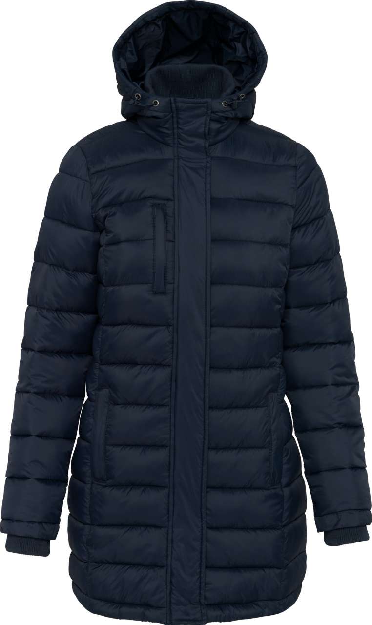 LADIES' LIGHTWEIGHT HOODED PADDED PARKA - Image 2