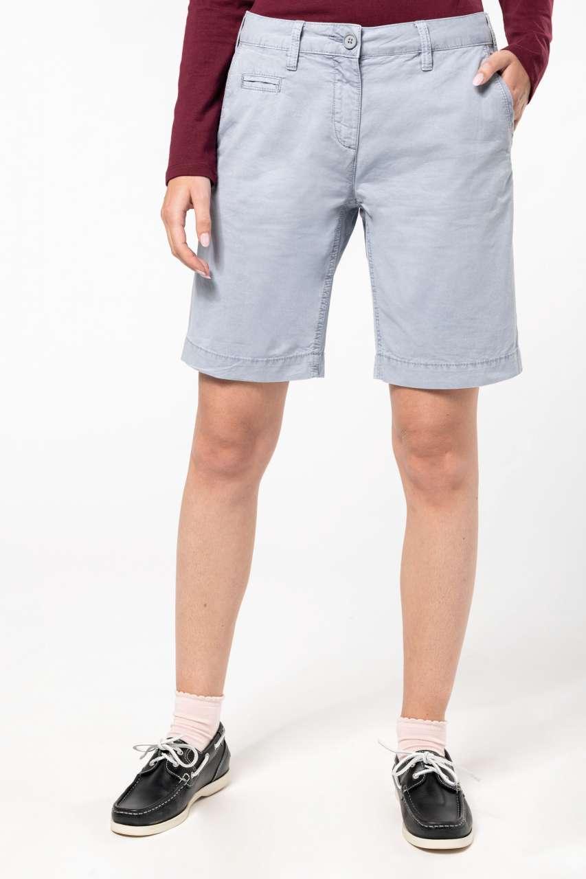 LADIES' WASHED EFFECT BERMUDA SHORTS - Image 8