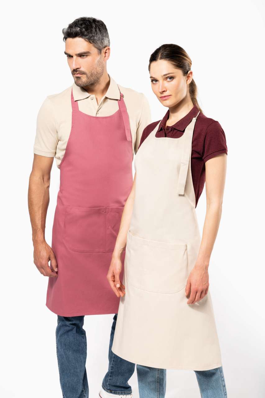 COTTON APRON WITH POCKET - Image 5