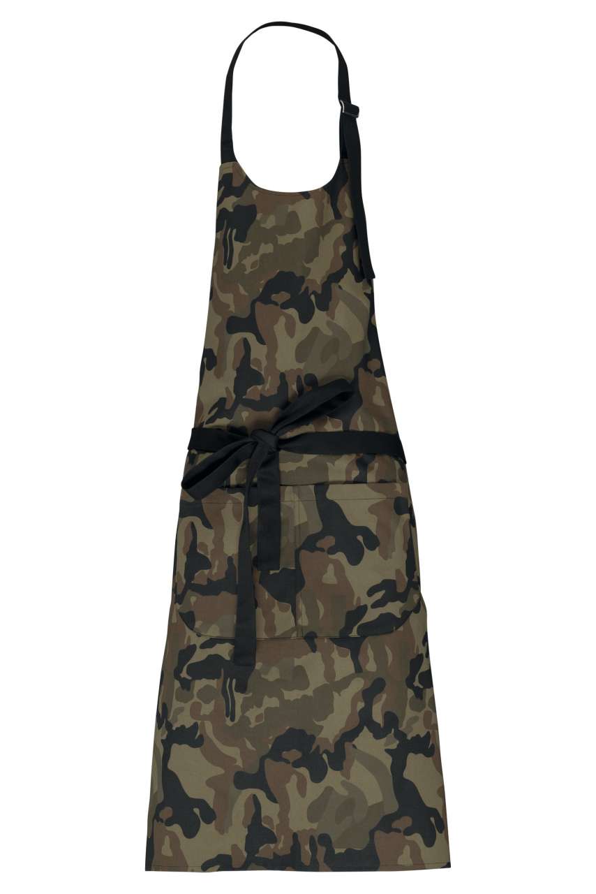 COTTON APRON WITH POCKET - Image 2
