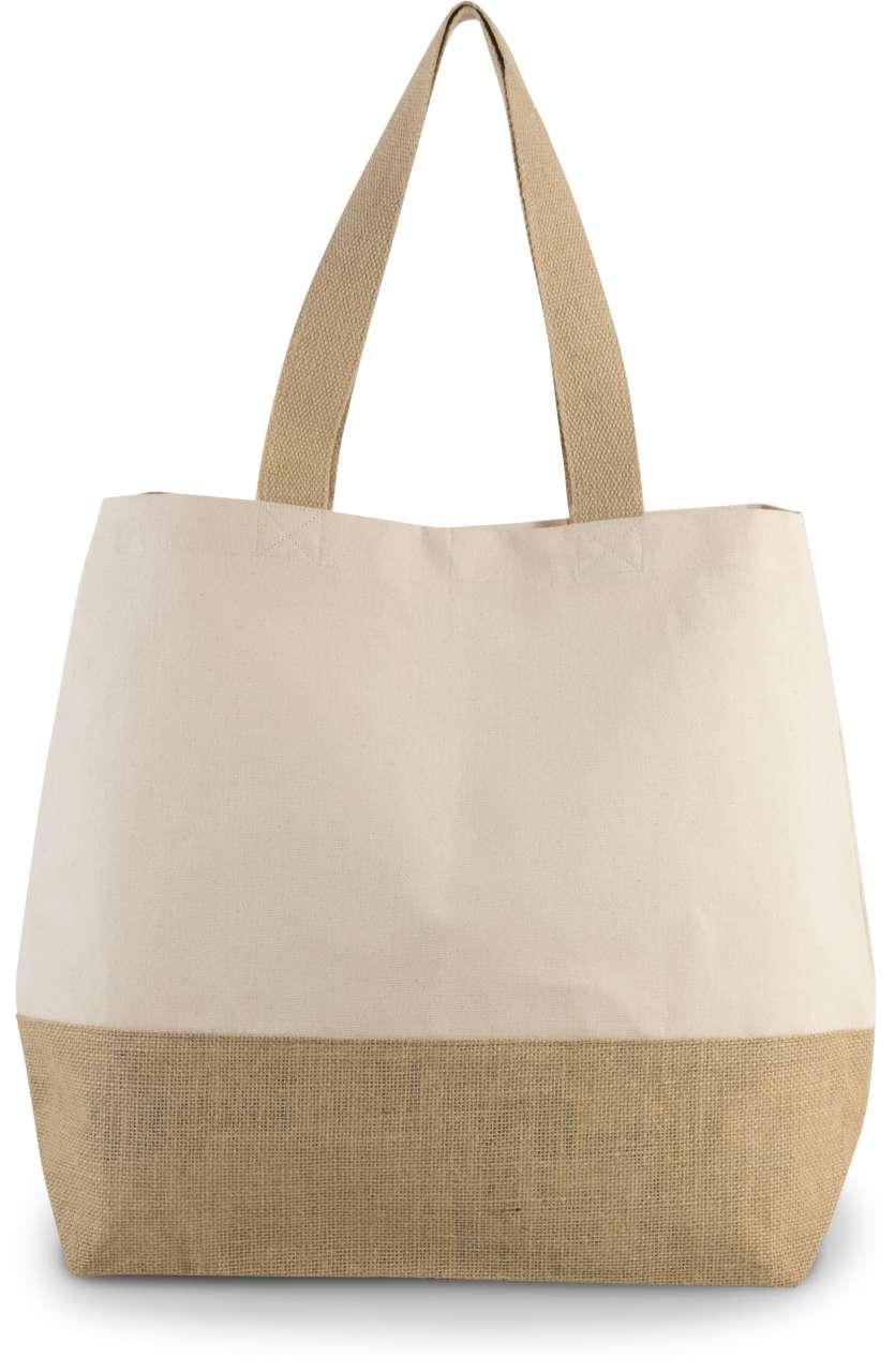 CANVAS & JUTE HOLD-ALL SHOPPER BAG - Image 3