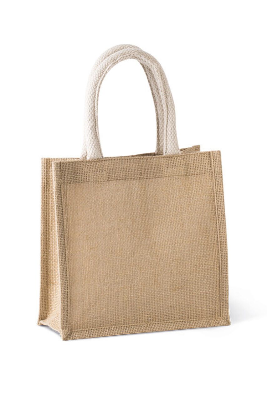 JUTE CANVAS TOTE - SMALL - Image 7