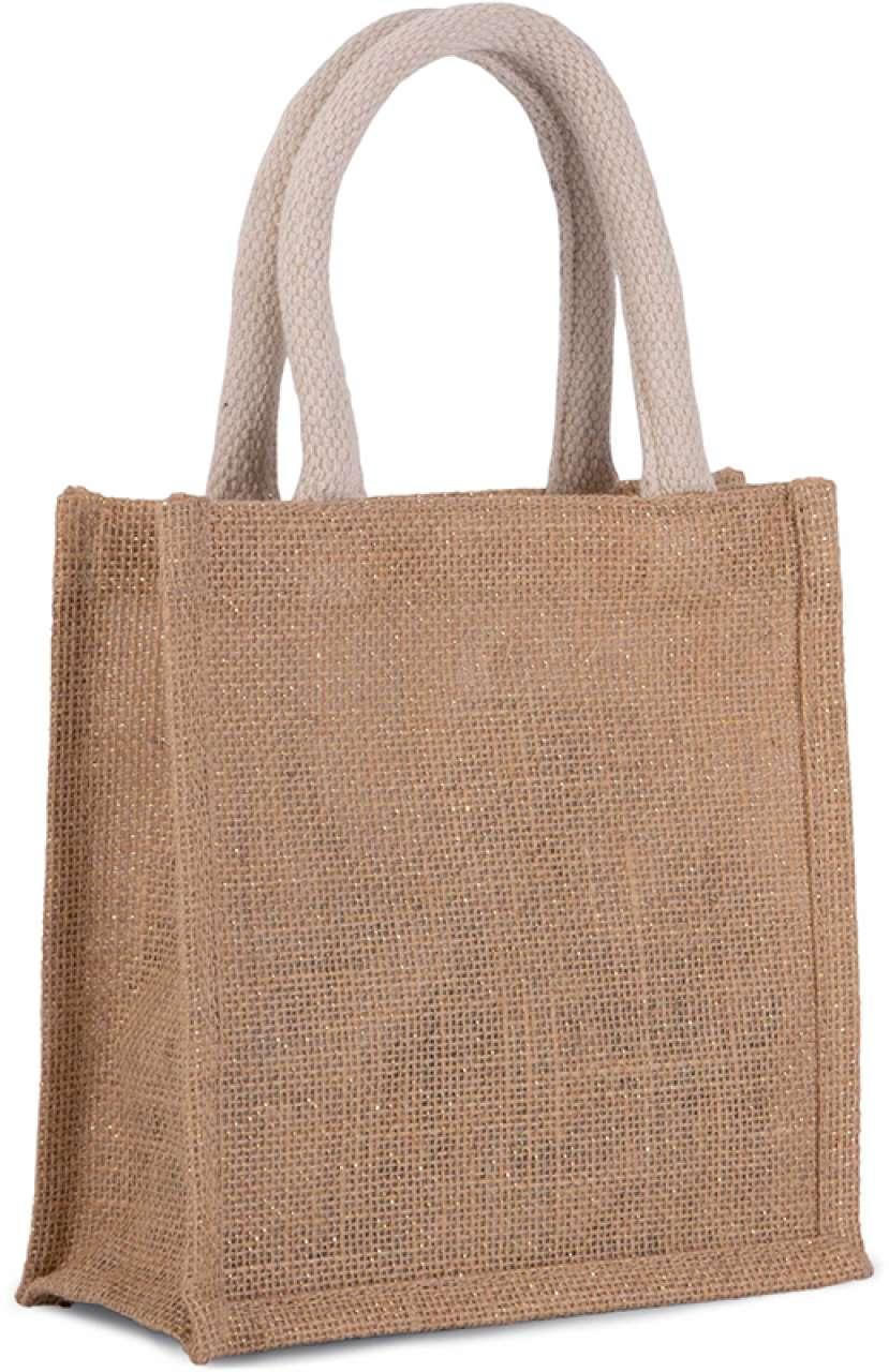 JUTE CANVAS TOTE - SMALL - Image 8