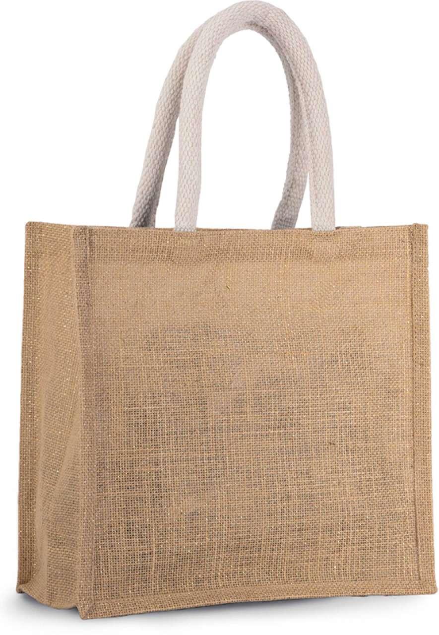 JUTE CANVAS TOTE - MEDIUM - Image 8