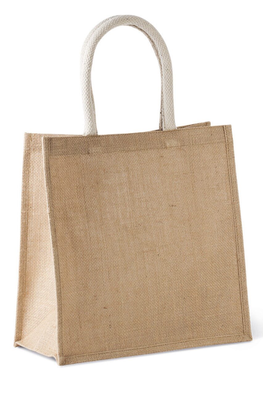 JUTE CANVAS TOTE - LARGE - Image 4