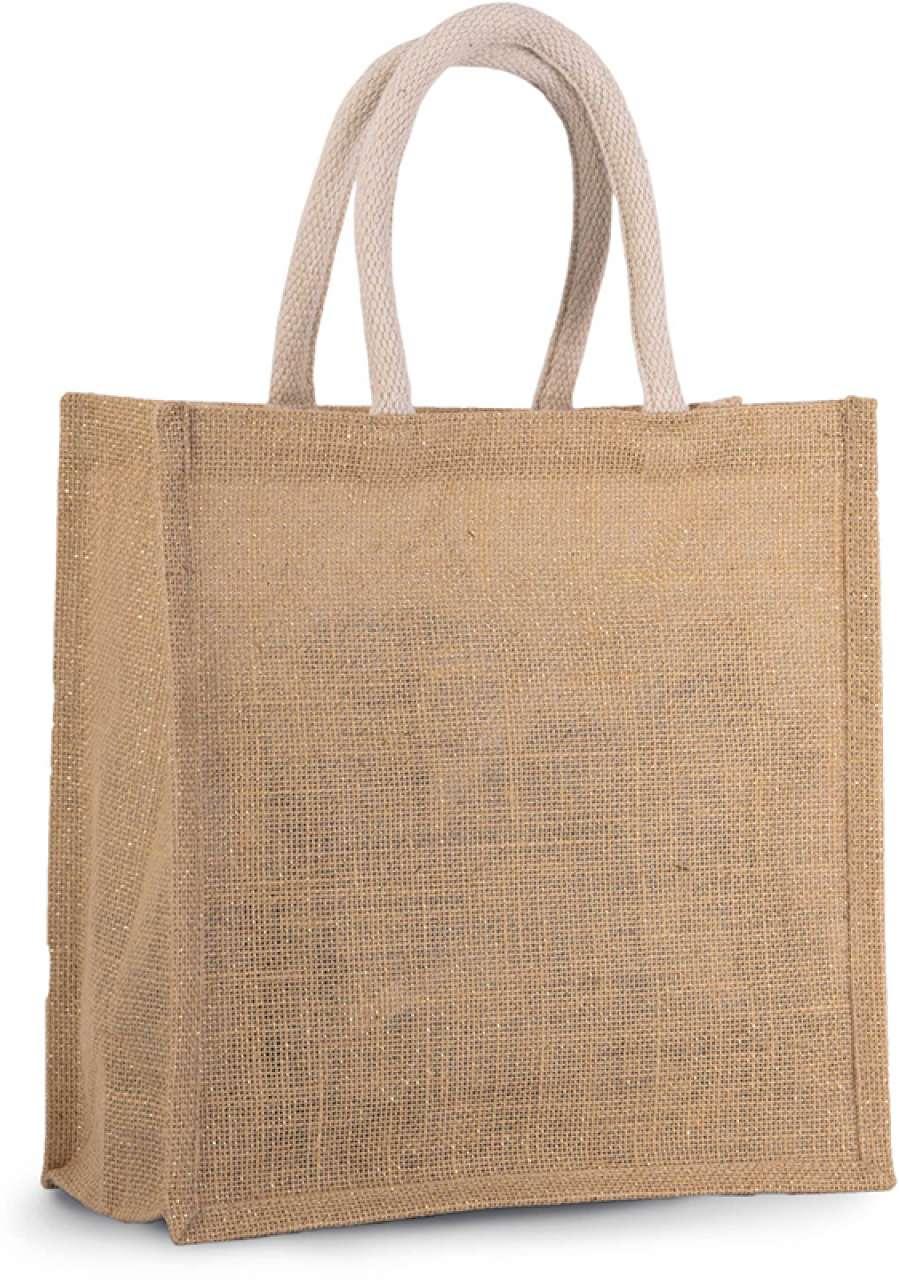 JUTE CANVAS TOTE - LARGE - Image 2