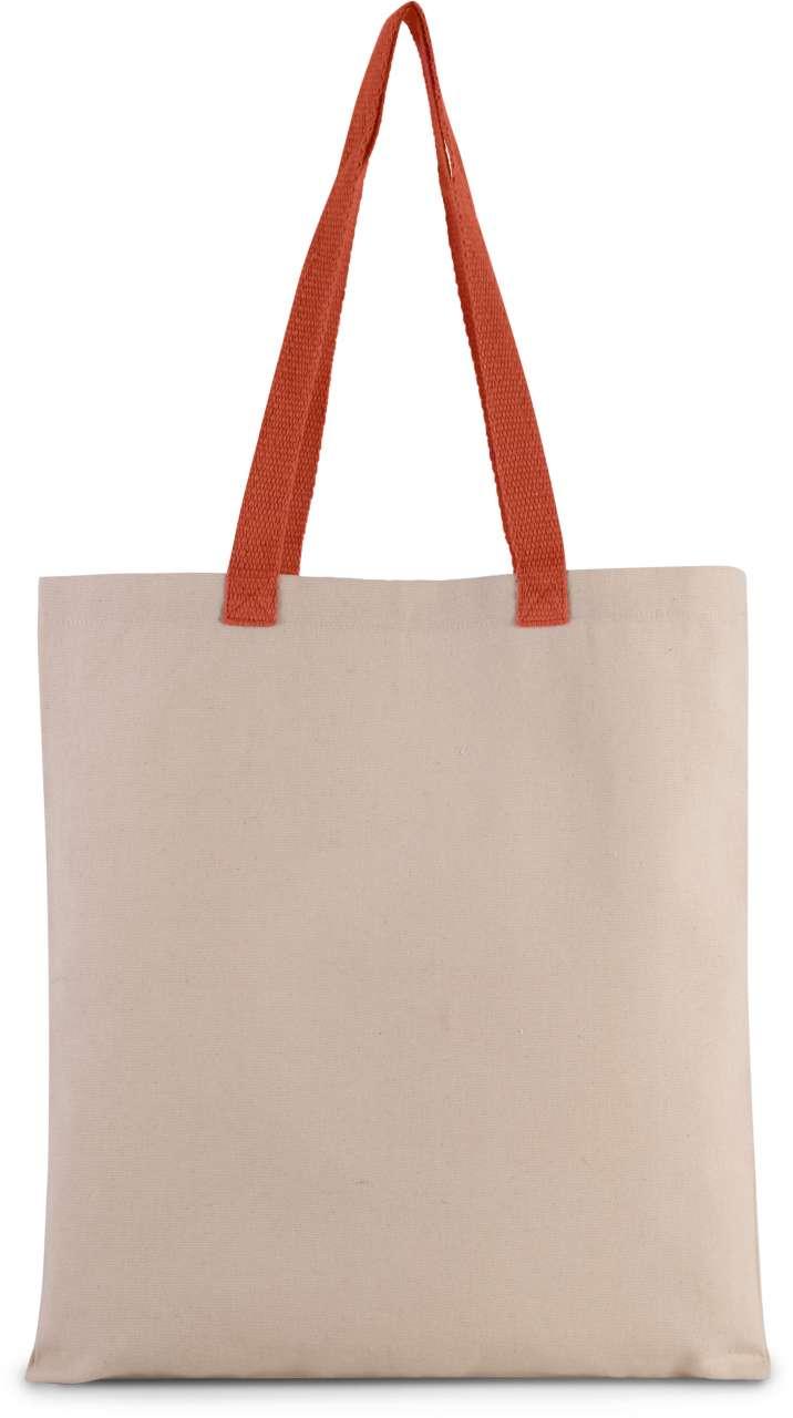 FLAT CANVAS SHOPPER WITH CONTRAST HANDLE - Image 8