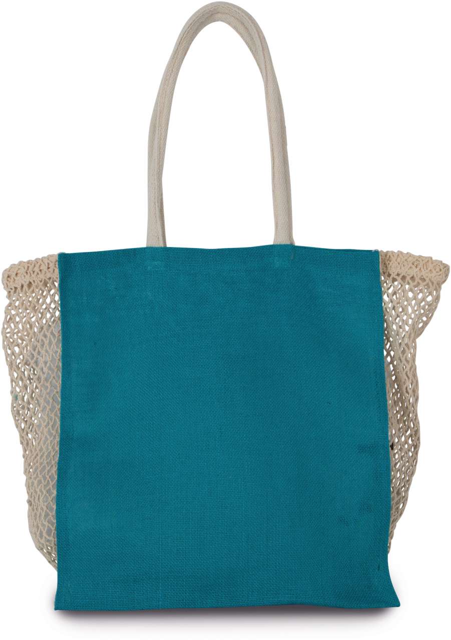 SHOPPING BAG WITH MESH GUSSET - Image 5