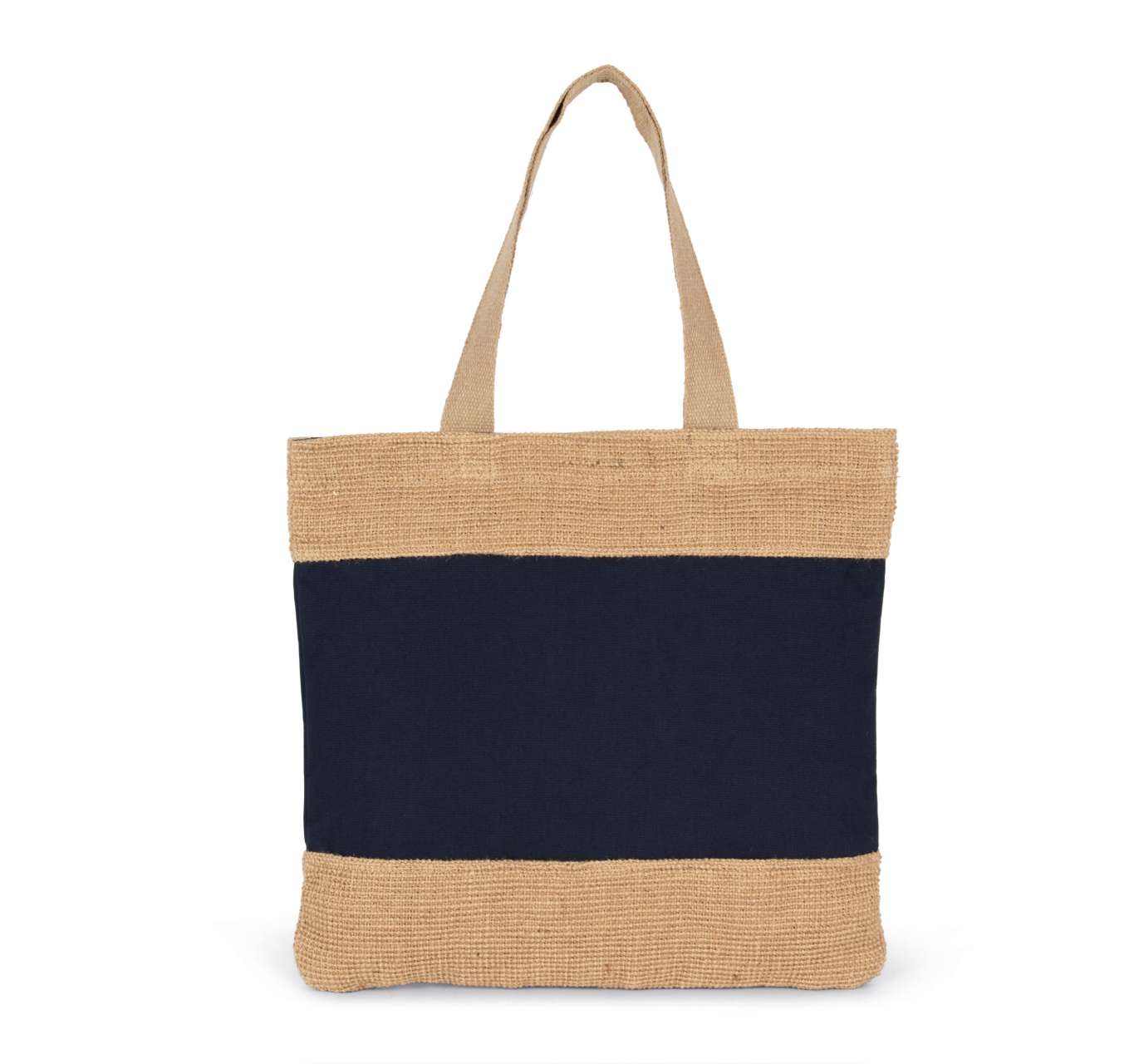 SHOPPING BAG IN COTTON AND WOVEN JUTE THREADS - Image 3