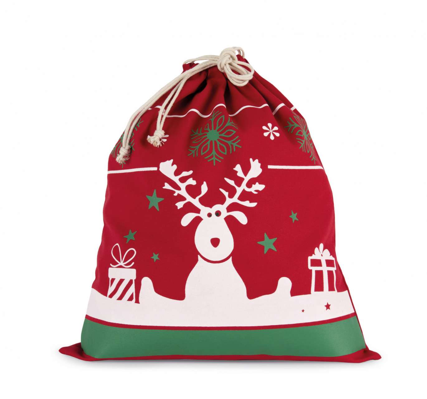 DRAWSTRING BAG WITH CHRISTMAS PATTERNS - Image 4