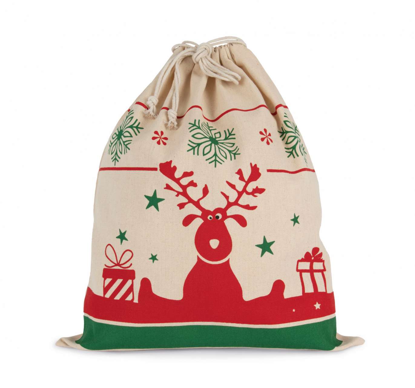 DRAWSTRING BAG WITH CHRISTMAS PATTERNS - Image 2