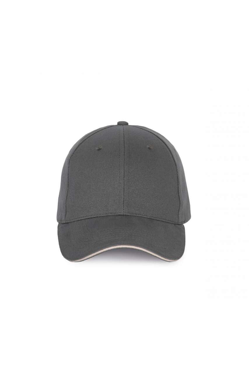 CAP WITH CONTRASTING SANDWICH PEAK - 6 PANELS - Image 4