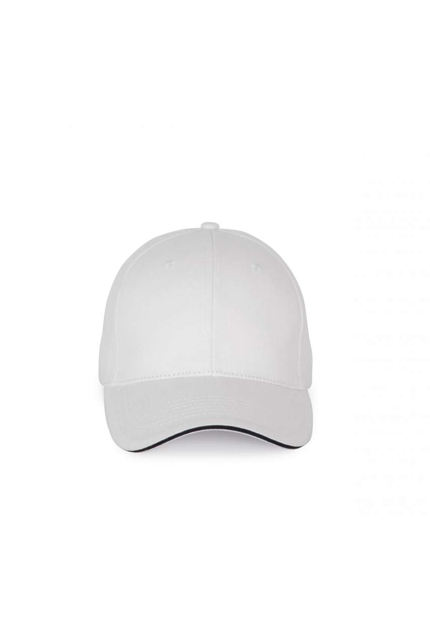 CAP WITH CONTRASTING SANDWICH PEAK - 6 PANELS