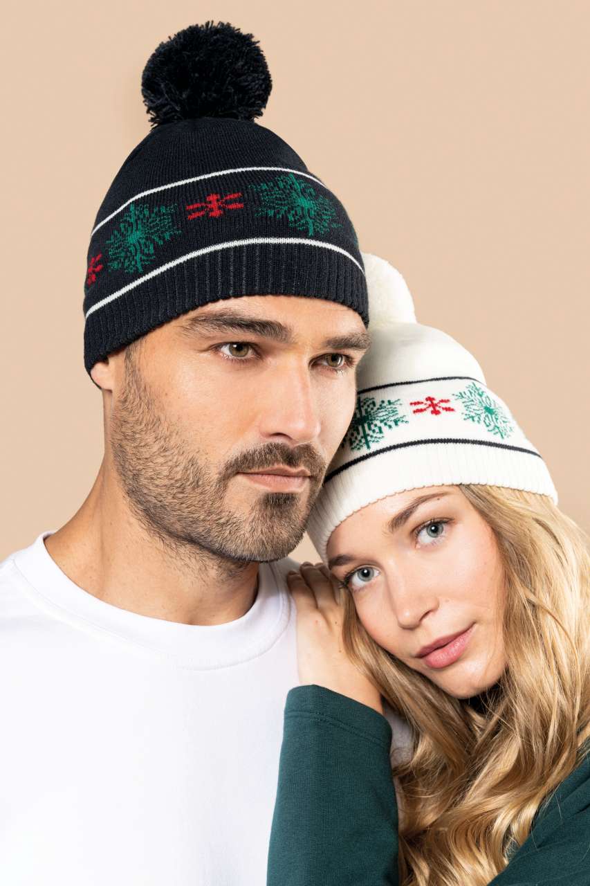 BEANIE WITH CHRISTMAS PATTERNS - Image 2