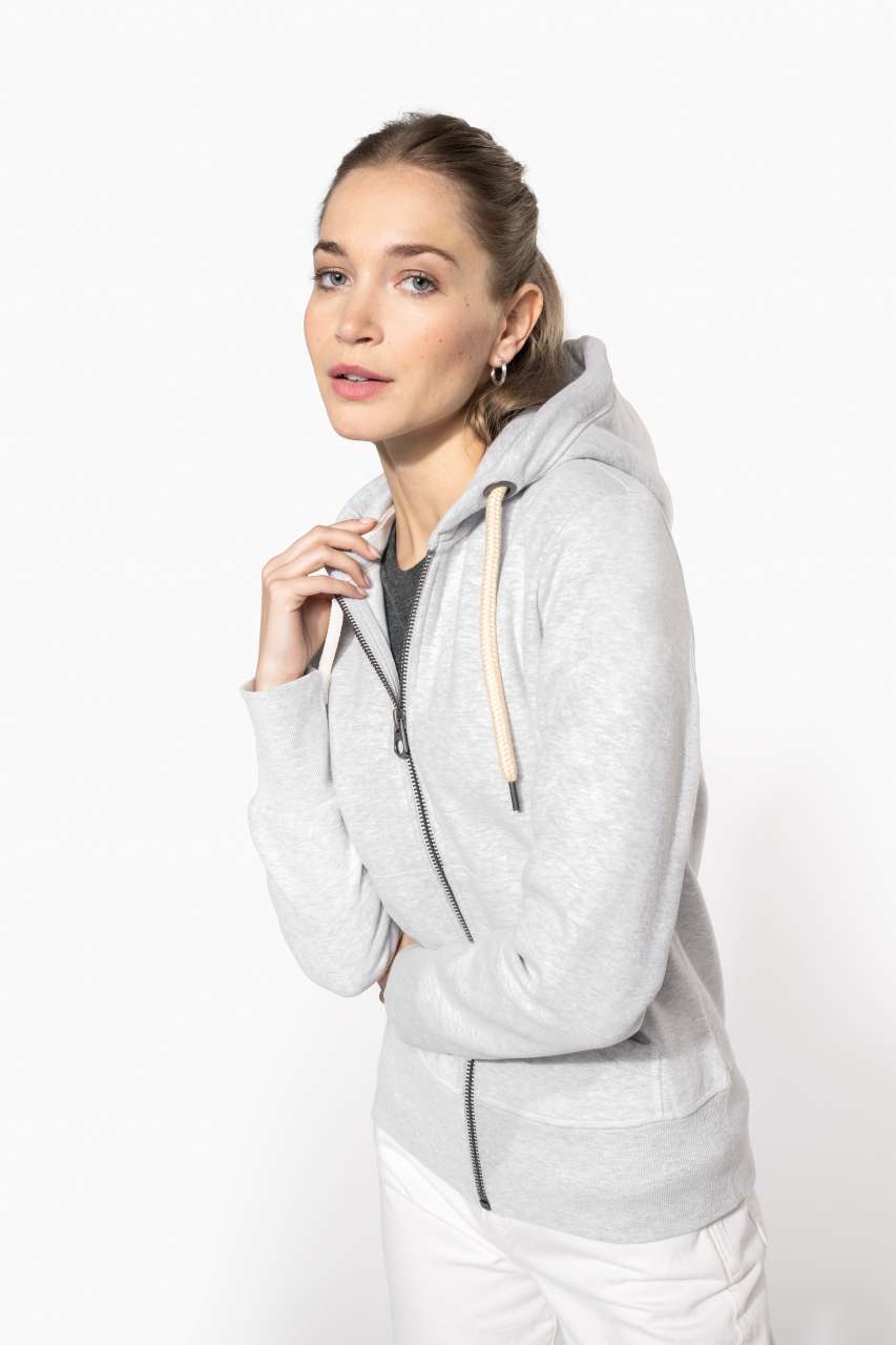 LADIES' VINTAGE ZIPPED HOODED SWEATSHIRT - Image 13