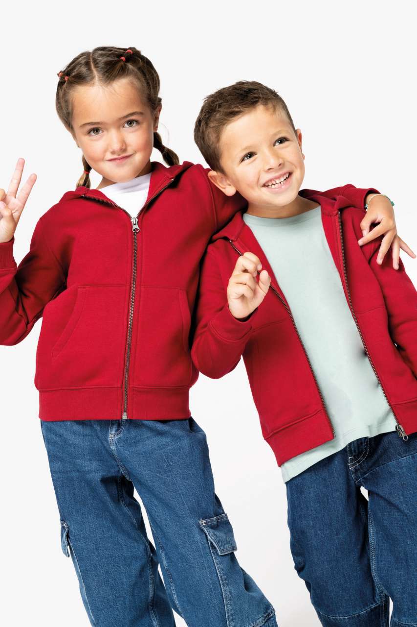 ECO-FRIENDLY KIDS’ FULL ZIP HOODED SWEATSHIRT - Image 5
