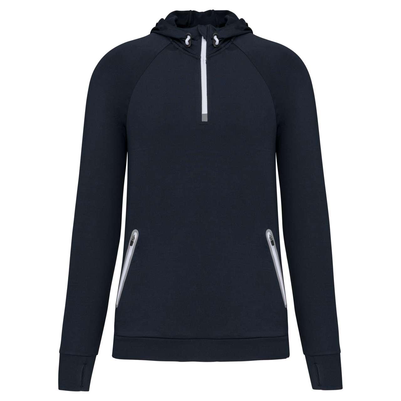 ZIP NECK HOODED SPORTS SWEATSHIRT - Image 6