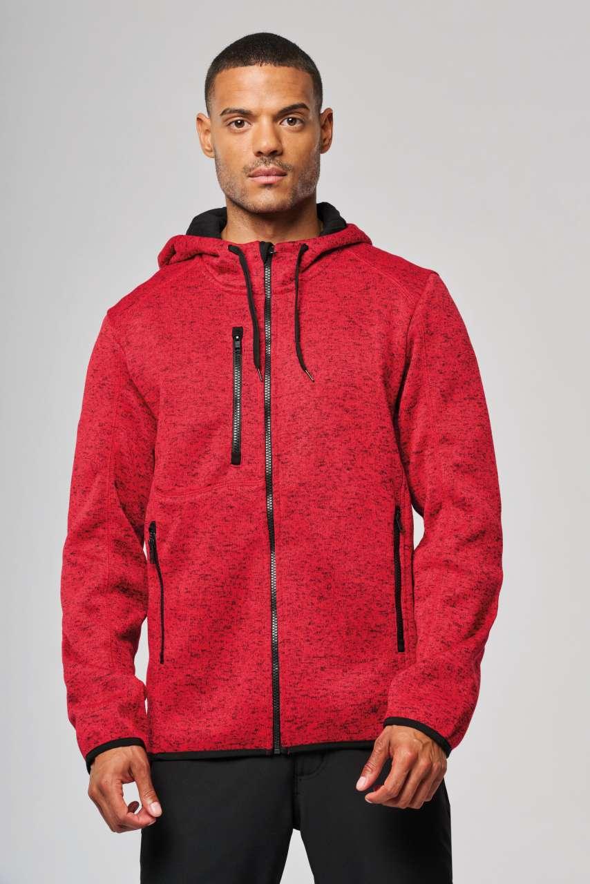 MEN'S HEATHER HOODED JACKET - Image 2