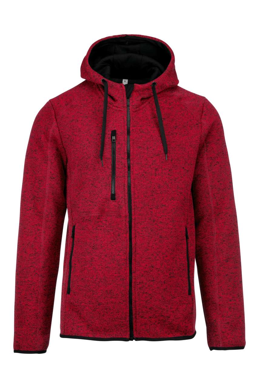 MEN'S HEATHER HOODED JACKET - Image 3