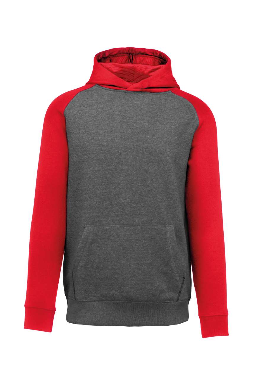 KIDS' TWO-TONE HOODED SWEATSHIRT - Image 2
