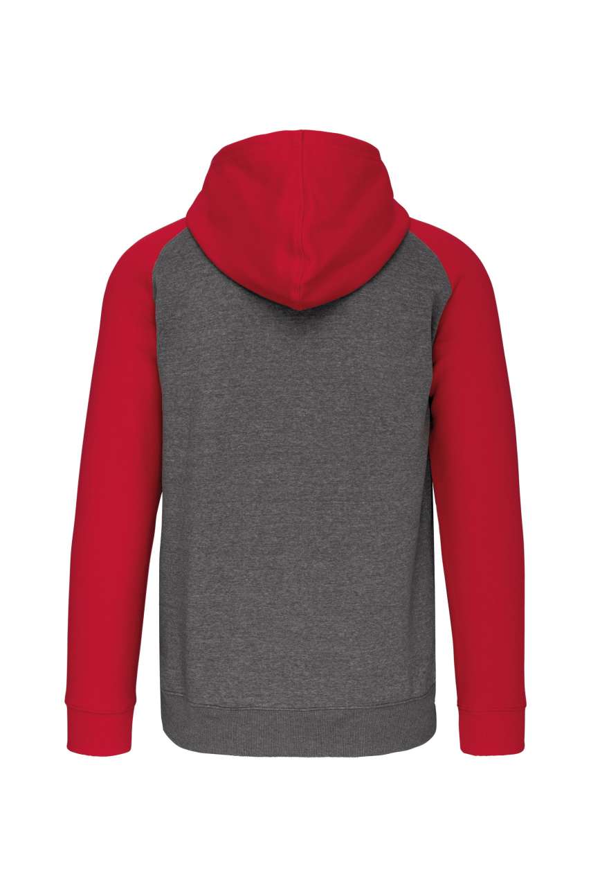 UNISEX TWO-TONE ZIPPED HOODED FLEECE JACKET - Image 6