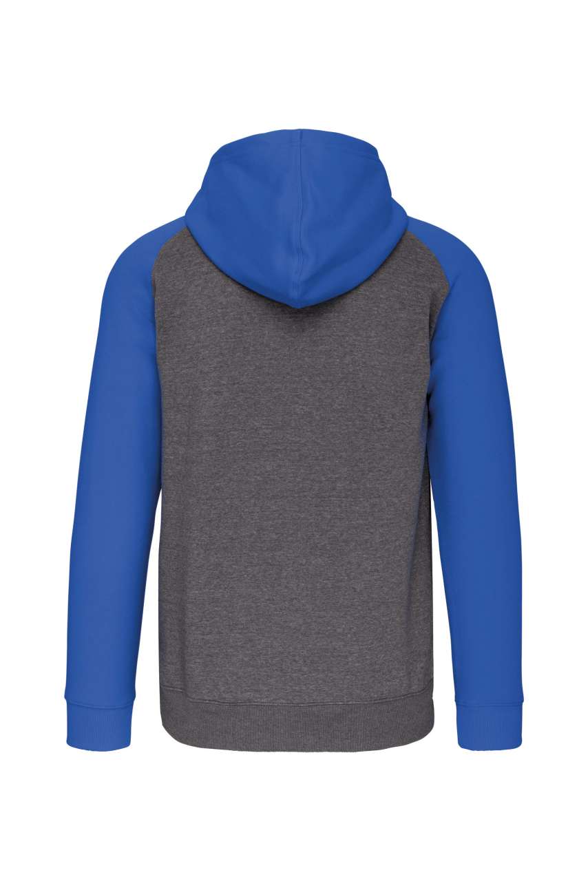 UNISEX TWO-TONE ZIPPED HOODED FLEECE JACKET - Image 8