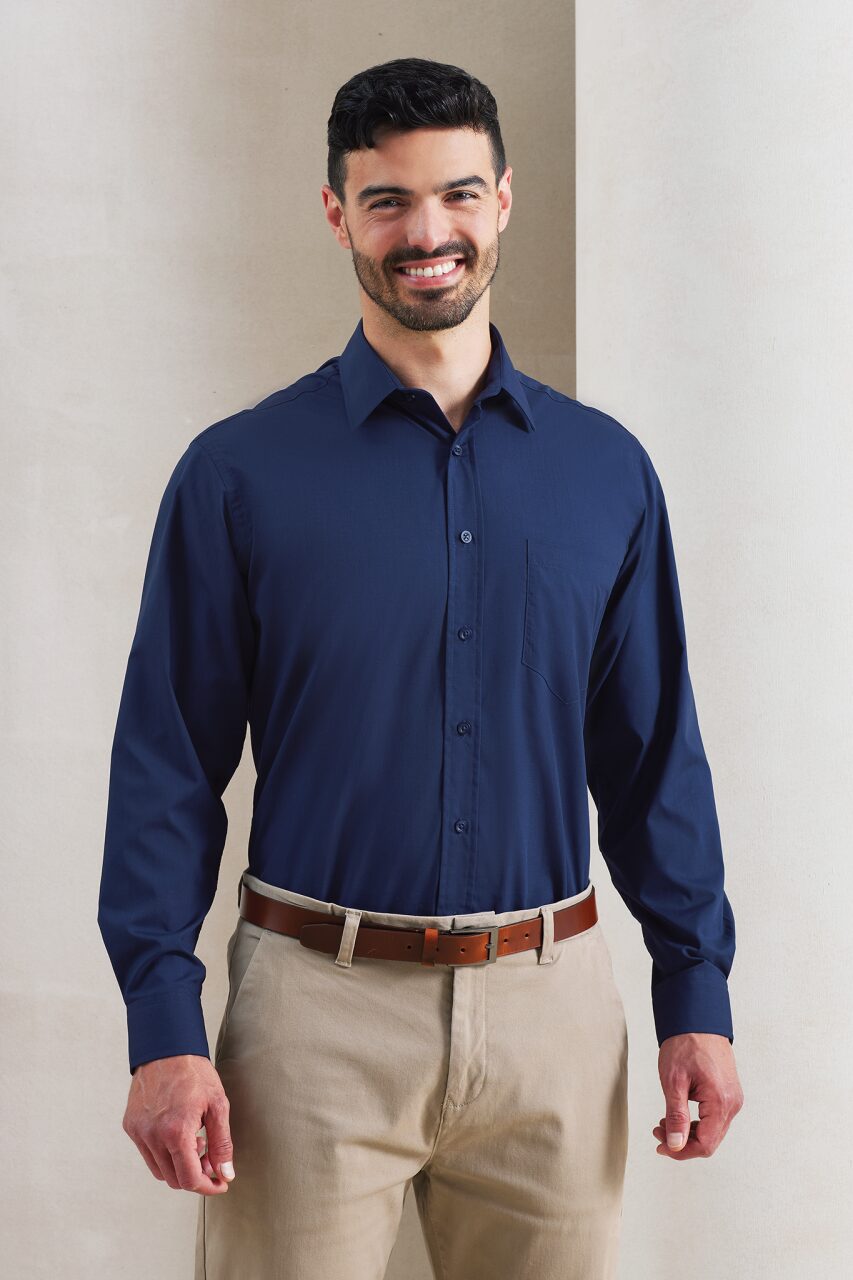 MEN'S LONG SLEEVE POPLIN SHIRT - Image 4