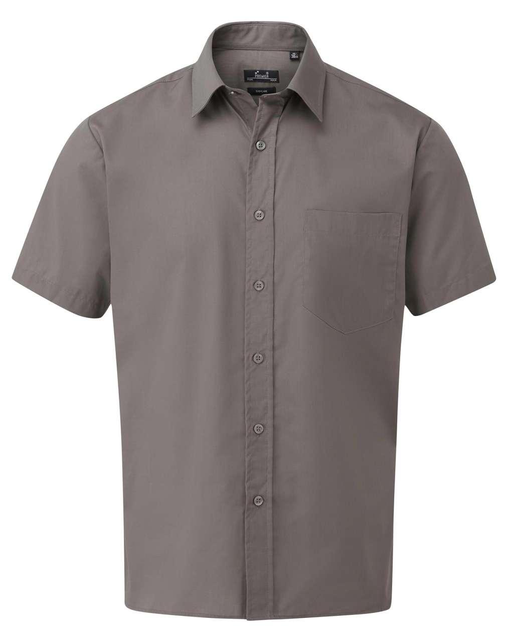 MEN'S SHORT SLEEVE POPLIN SHIRT - Image 2