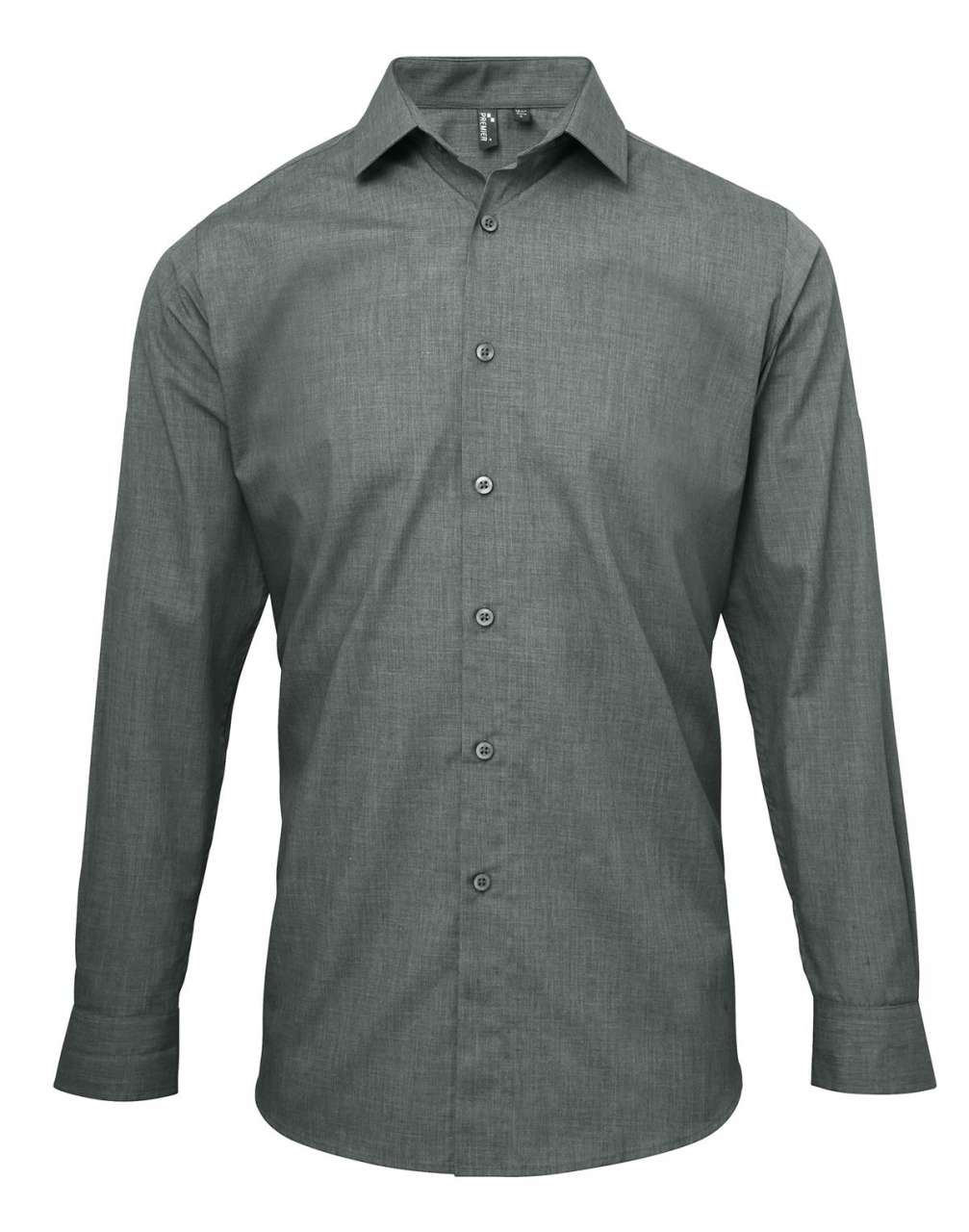 MEN'S CROSS-DYE ROLL SLEEVE POPLIN BAR SHIRT - Image 3