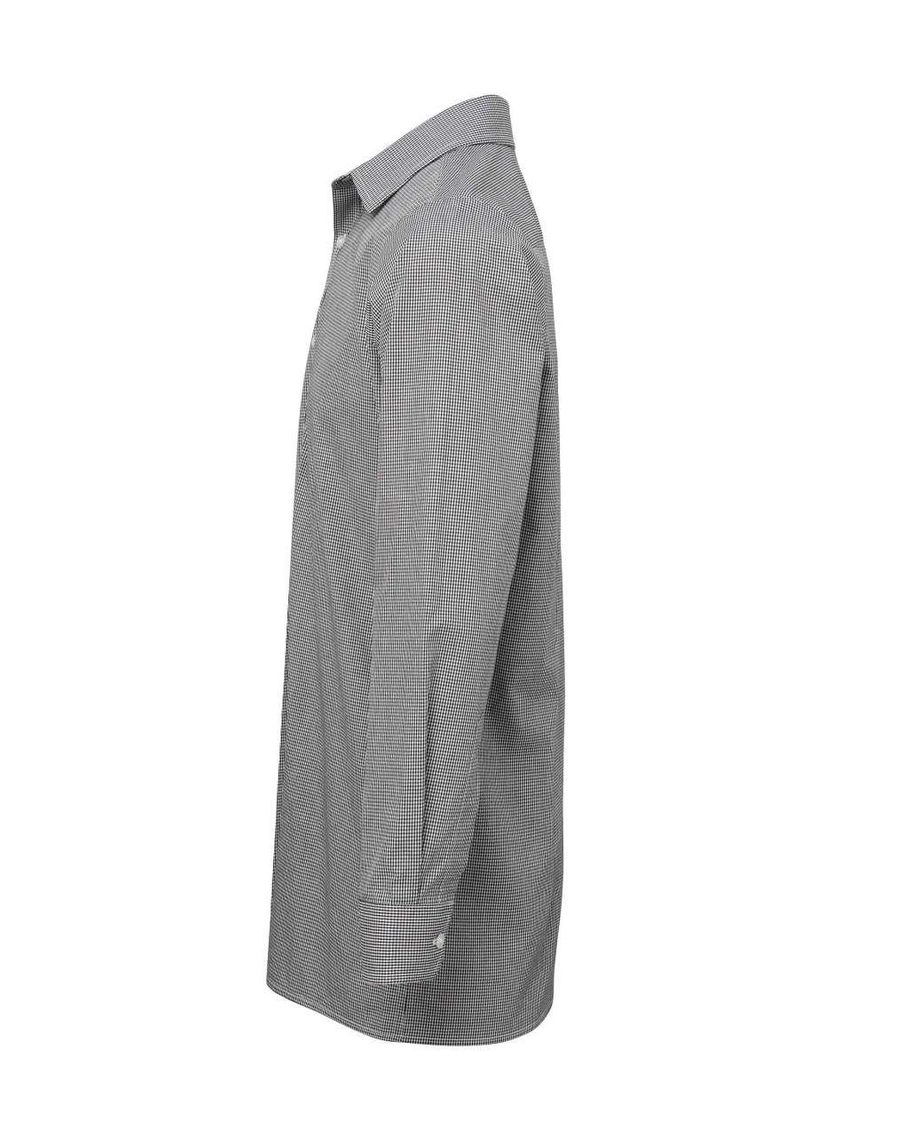 MEN'S LONG SLEEVE GINGHAM COTTON MICROCHECK SHIRT - Image 11