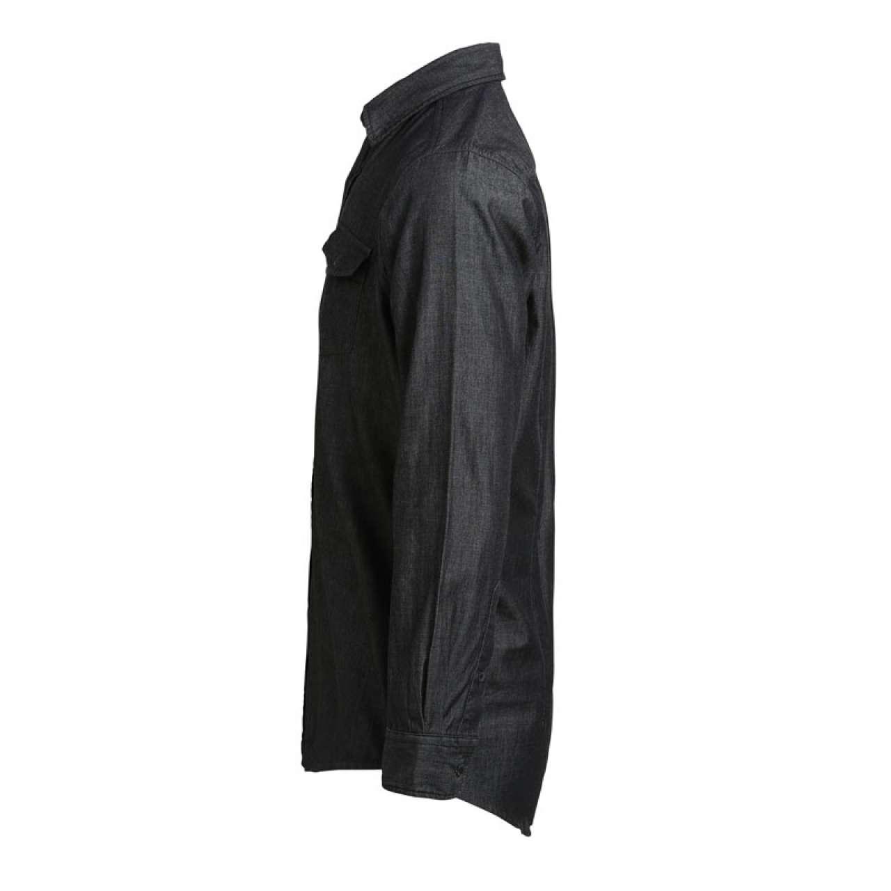 MEN’S JEANS STITCH DENIM SHIRT - Image 6