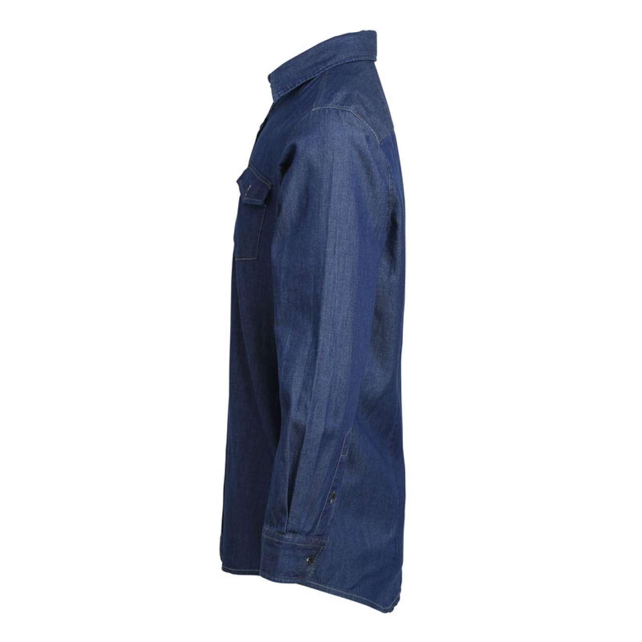 MEN’S JEANS STITCH DENIM SHIRT - Image 5