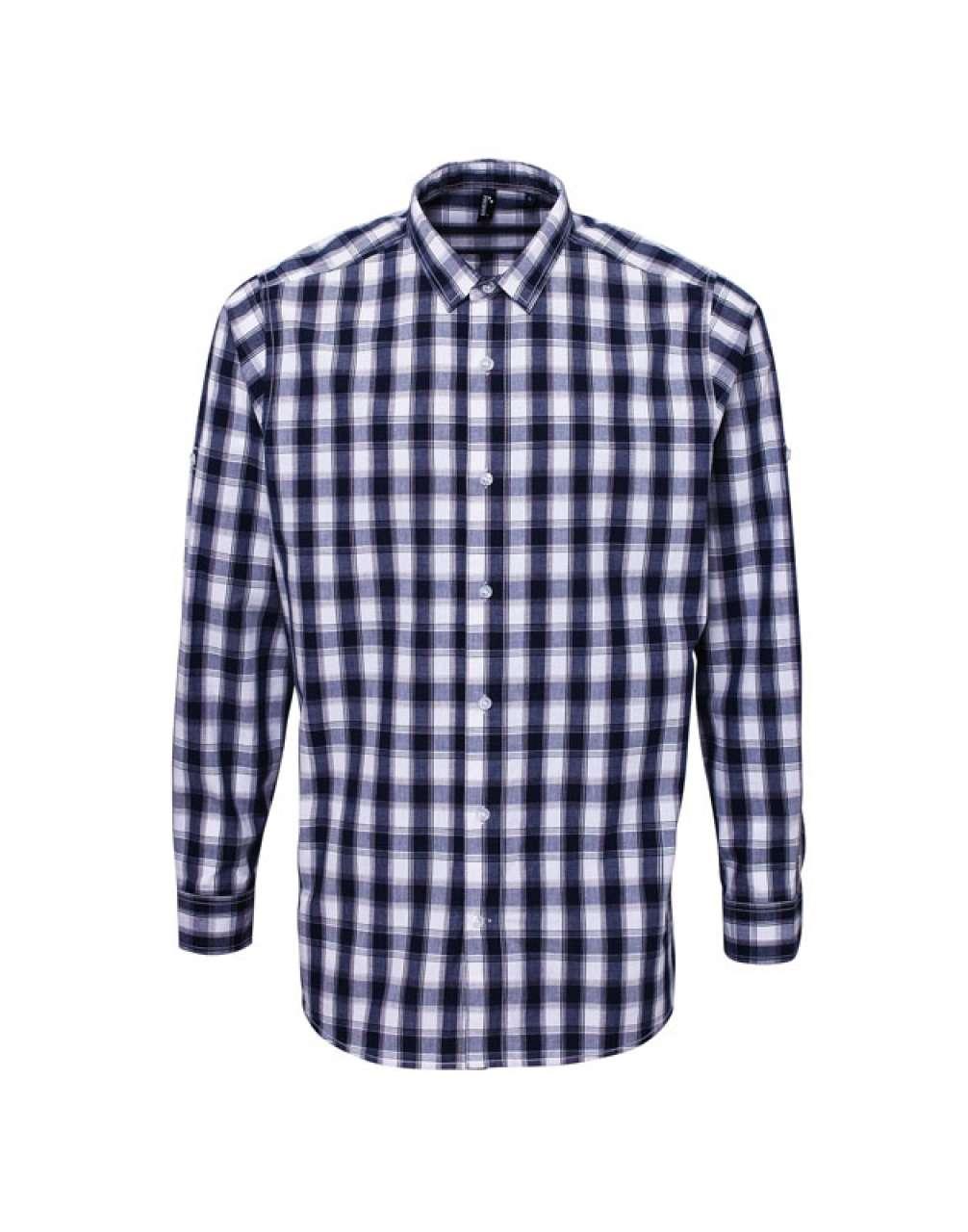 'MULLIGAN' CHECK - MEN'S LONG SLEEVE COTTON SHIRT