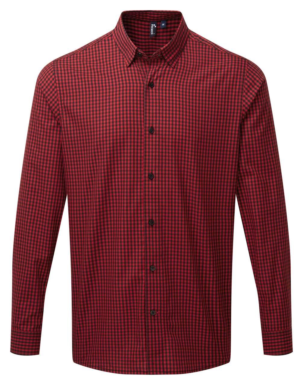 'MAXTON' CHECK MEN'S LONG SLEEVE SHIRT - Image 2