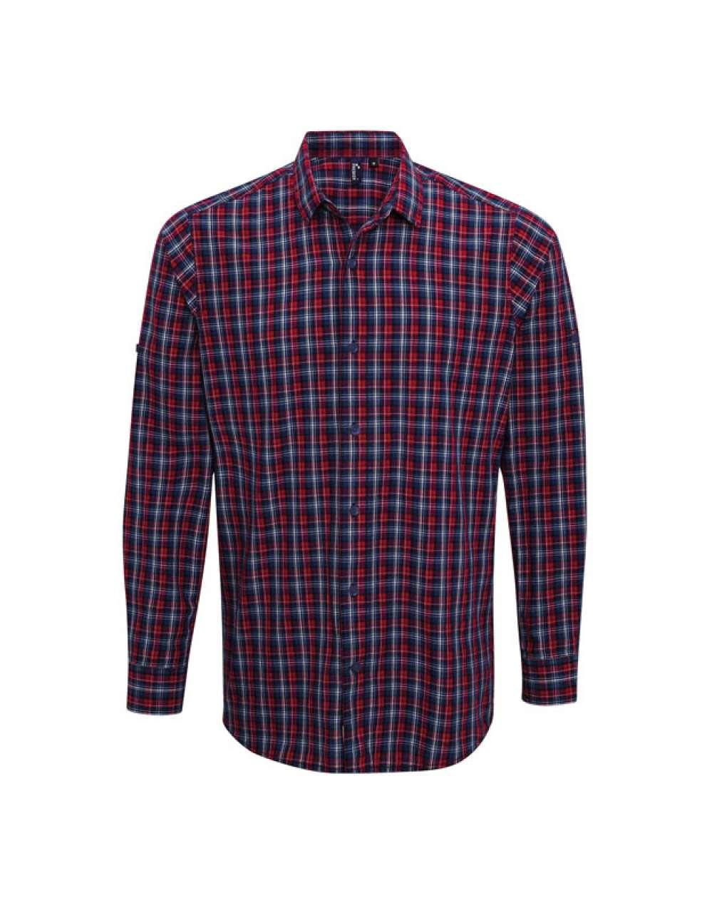 'SIDEHILL' CHECK - MEN'S LONG SLEEVE COTTON SHIRT - Image 3
