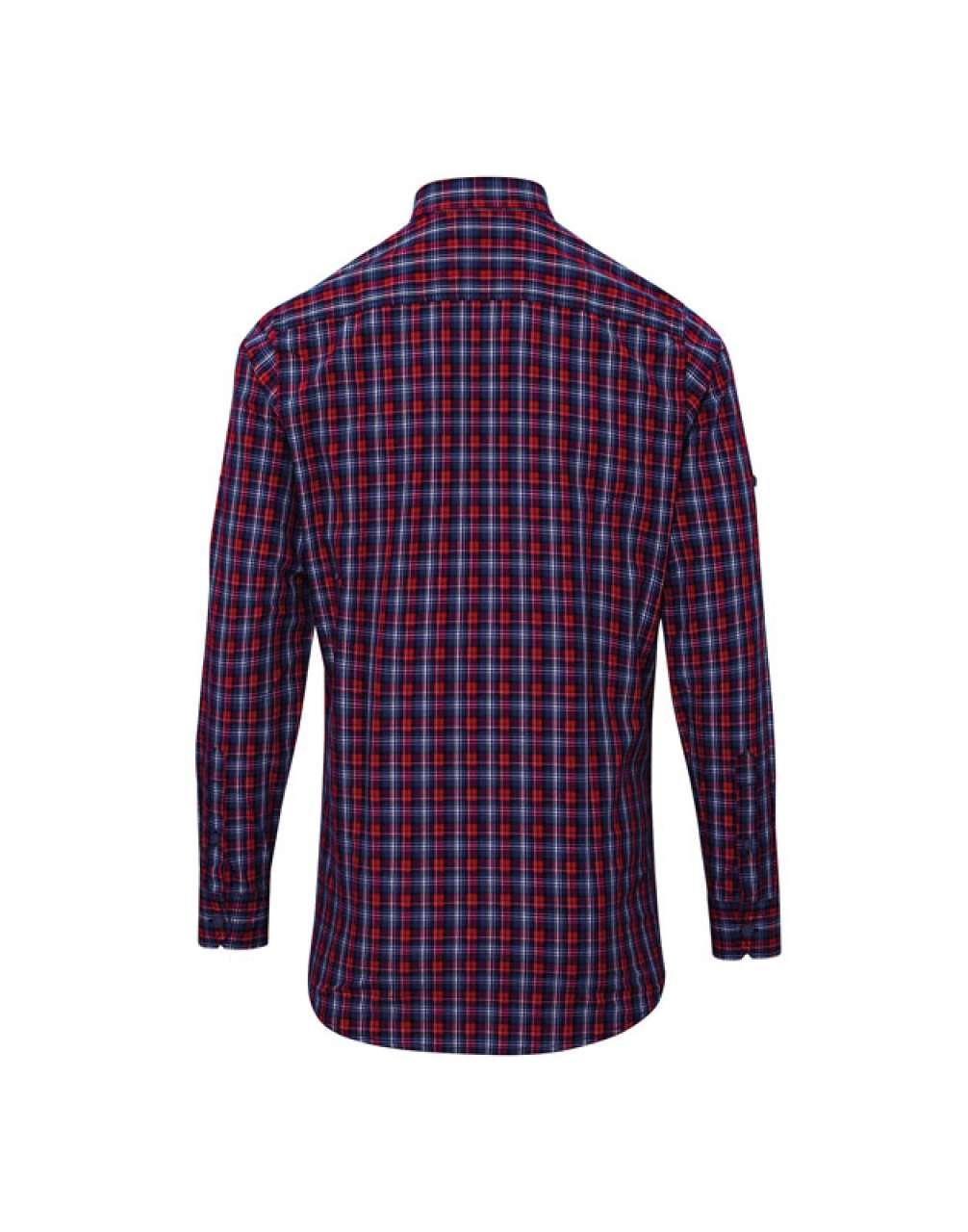 'SIDEHILL' CHECK - MEN'S LONG SLEEVE COTTON SHIRT - Image 2