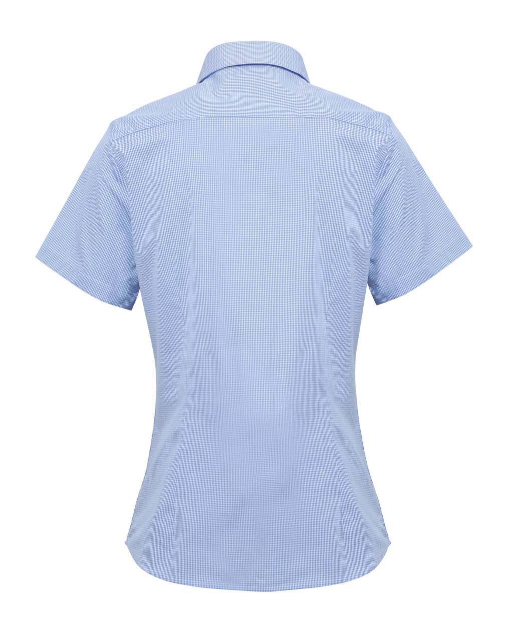 WOMEN'S SHORT SLEEVE GINGHAM MICROCHECK SHIRT - Image 11