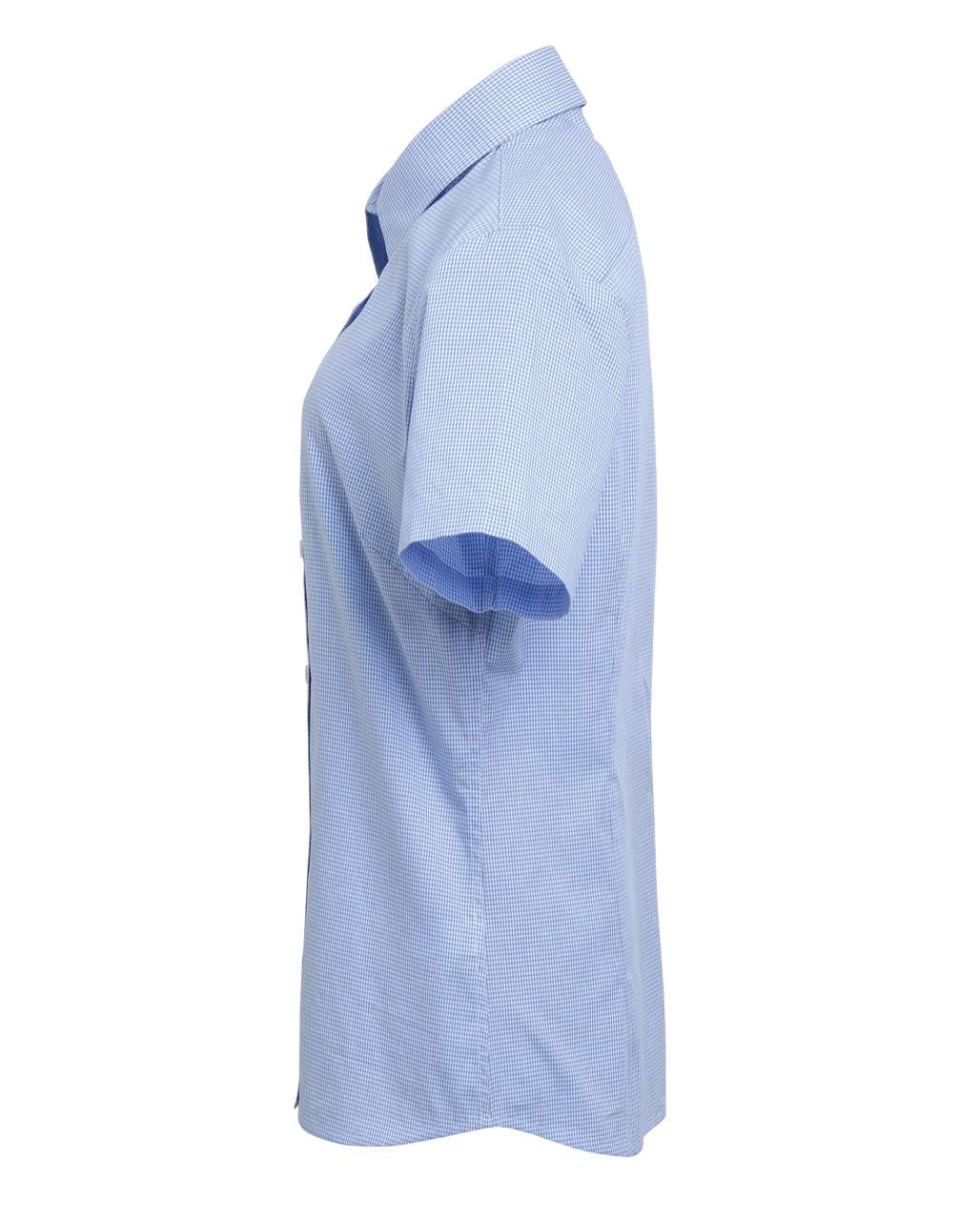 WOMEN'S SHORT SLEEVE GINGHAM MICROCHECK SHIRT - Image 13