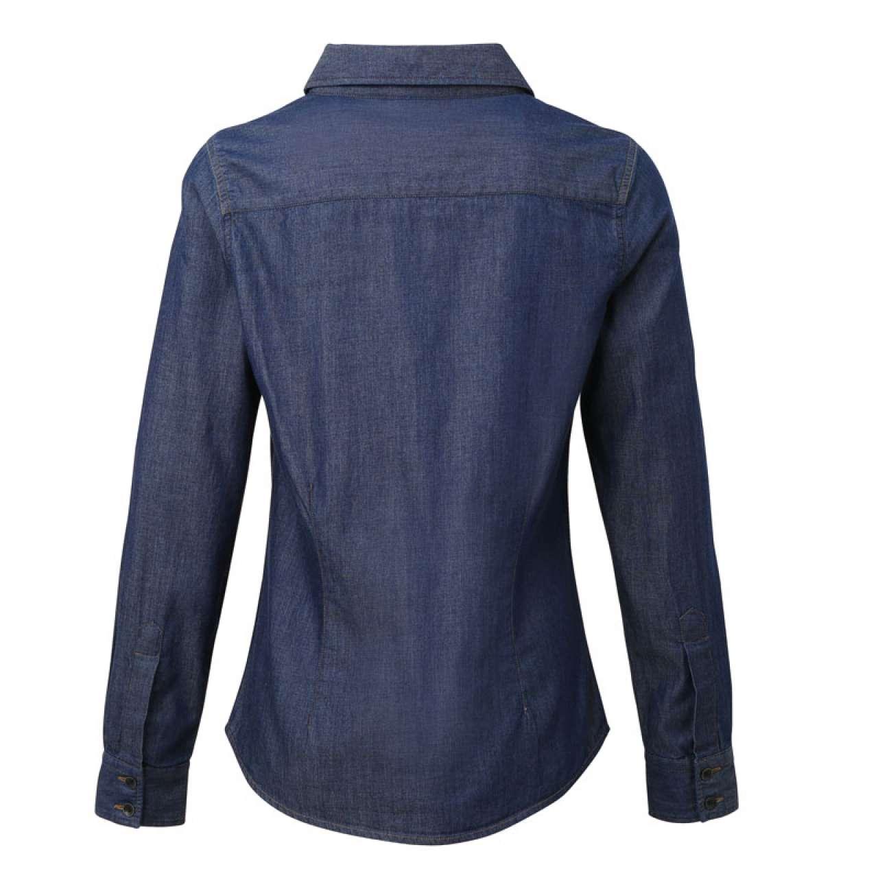 WOMEN'S JEANS STITCH DENIM SHIRT - Image 6