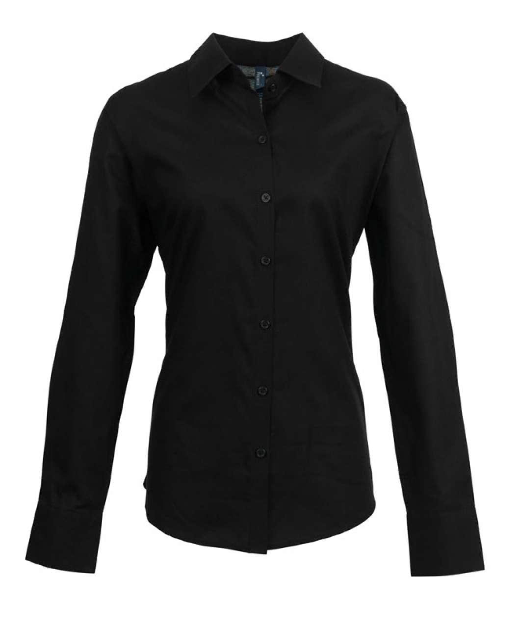 WOMEN'S LONG SLEEVE SIGNATURE OXFORD BLOUSE - Image 4