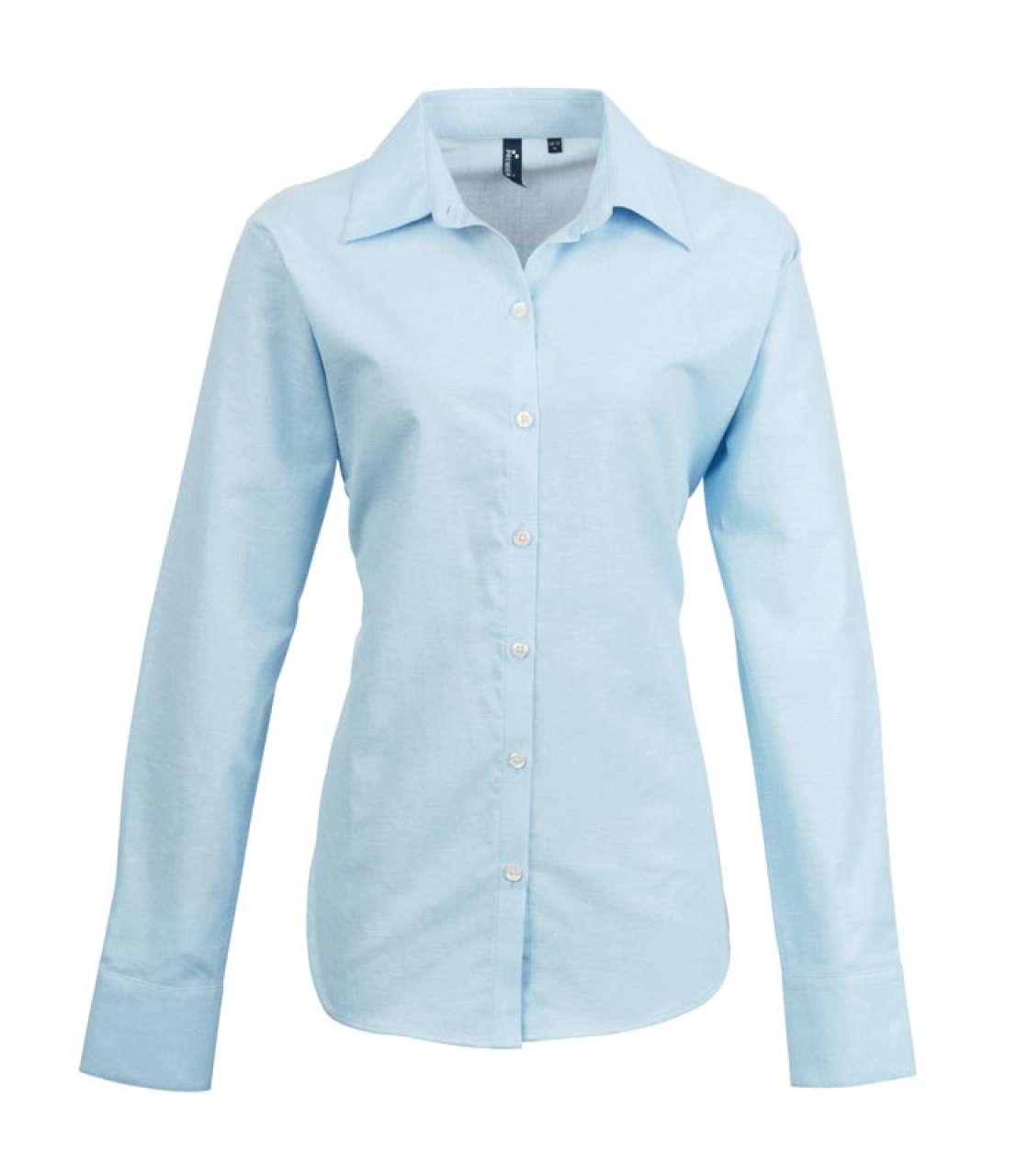 WOMEN'S LONG SLEEVE SIGNATURE OXFORD BLOUSE - Image 5