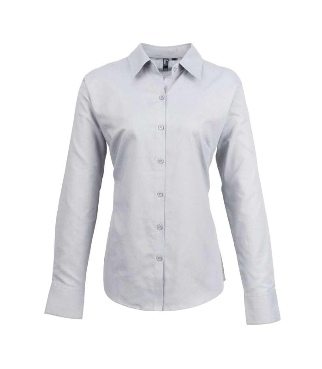 WOMEN'S LONG SLEEVE SIGNATURE OXFORD BLOUSE - Image 2