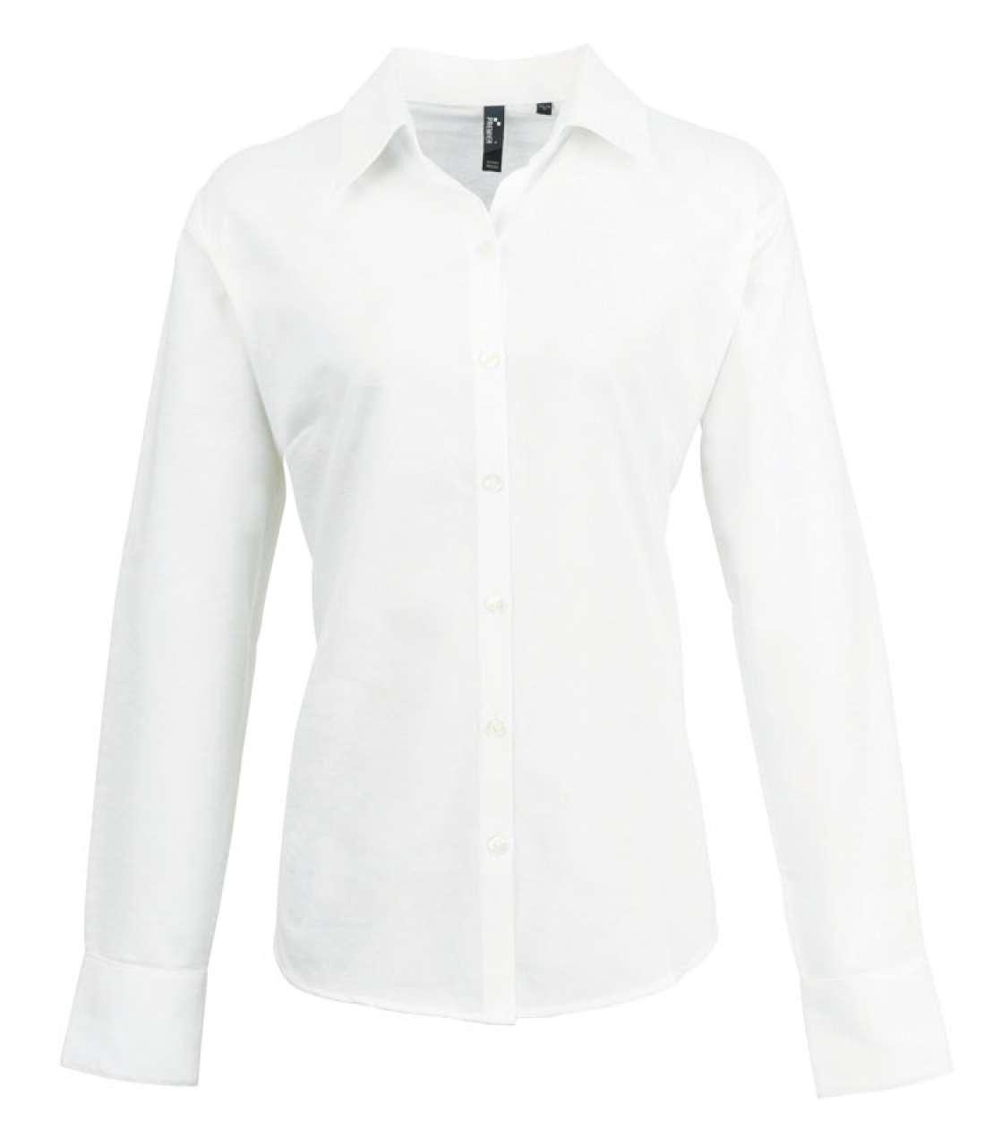 WOMEN'S LONG SLEEVE SIGNATURE OXFORD BLOUSE - Image 3