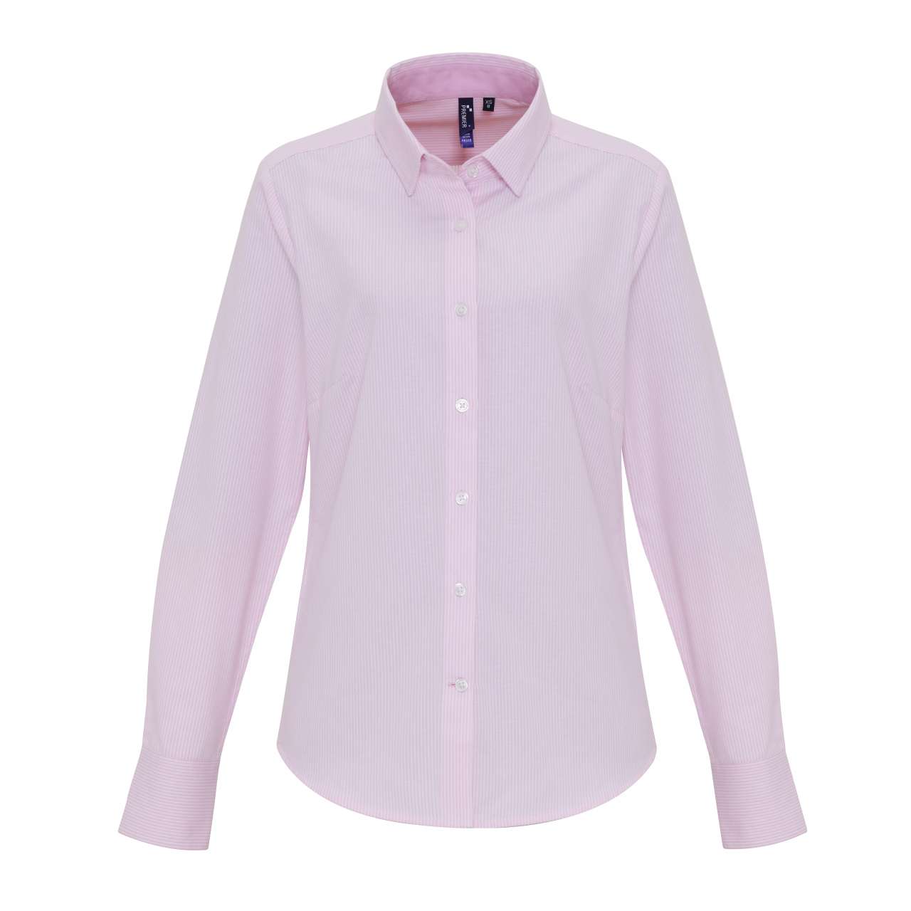WOMEN'S COTTON RICH OXFORD STRIPES SHIRT