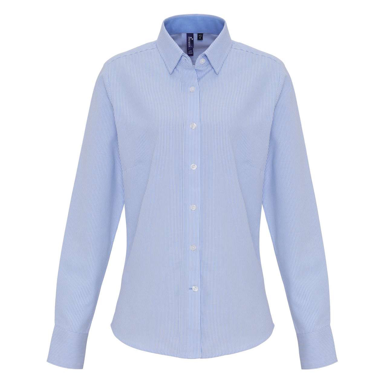 WOMEN'S COTTON RICH OXFORD STRIPES SHIRT - Image 7