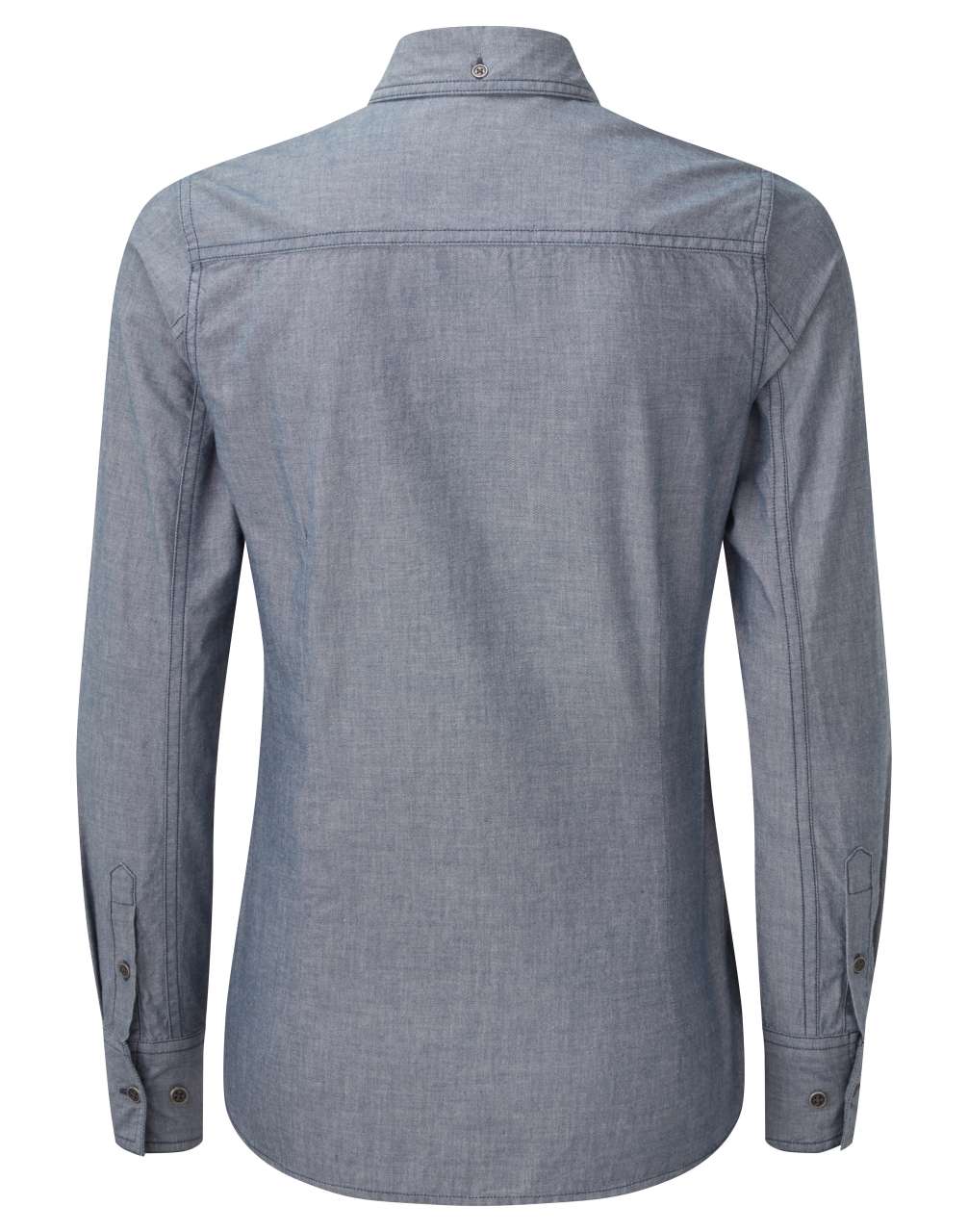WOMEN'S ORGANIC CHAMBRAY FAIRTRADE SHIRT - Image 5