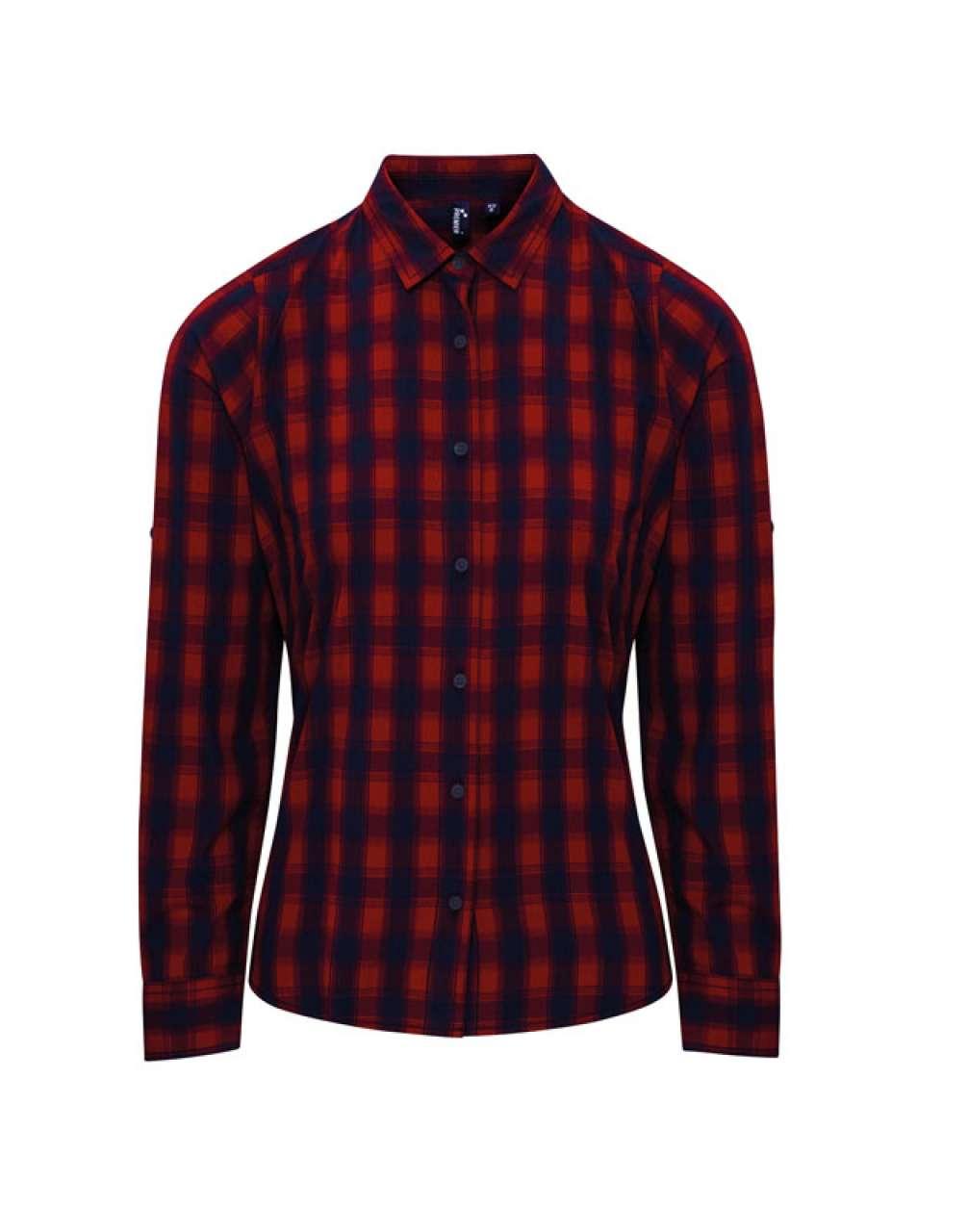 'MULLIGAN' CHECK - WOMEN'S LONG SLEEVE COTTON SHIRT - Image 2